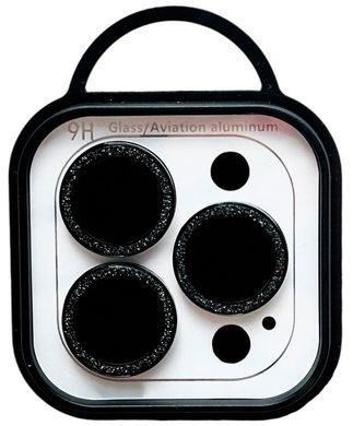 Защитное стекло на камеру Diamonds Lens для Apple iPhone 13 Pro/13 Pro Max Black фото