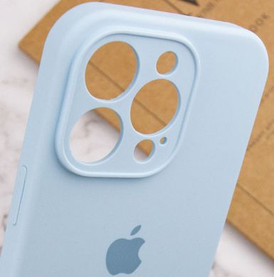 Чохол Silicone Case Full Camera Protective (AA) для Apple iPhone 15 Pro (Блакитний / Sweet Blue) фото