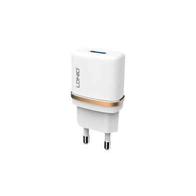 Мережевий зарядний пристрій LDNIO 1 порт USB 1A СЗУ біле White + USB Cable Micro USB (DL-AC50) фото