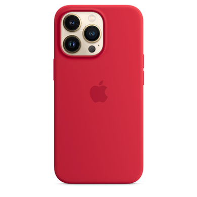 Чехол силиконовый soft-touch Apple Silicone case with MagSafe для iPhone 13 Pro Red  фото