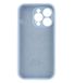 Чехол Silicone Case Full Camera Protective (AA) для Apple iPhone 15 Pro (Голубой / Sweet Blue)