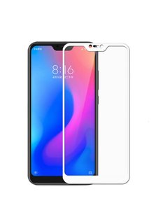 Защитное стекло с рамкой 2.5D для Xiaomi Mi 8 Lite White фото