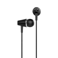 Навушники вакуумні Hoco M34 3.5 Jack з мікрофоном чорні Black фото