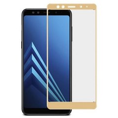 Защитное стекло с рамкой для Samsung A7 2018 Gold фото