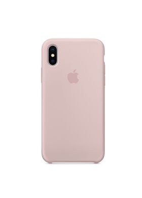 Чохол силіконовий soft-touch RCI Silicone case для iPhone X / Xs рожевий Pink Sand фото