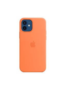 Чохол силіконовий soft-touch Apple Silicone case для iPhone 12/12 Pro помаранчевий Kumquat фото