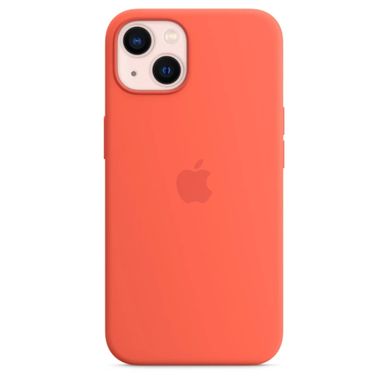 Чохол силіконовий soft-touch Apple Silicone case with MagSafe для iPhone 13 Nectarine фото