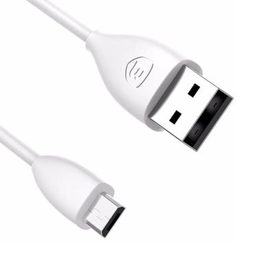 Кабель Micro-USB to USB Baseus (CAMMY-02) 1 метр белый White фото