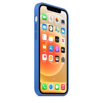 Чехол силиконовый soft-touch ARM Silicone Case для iPhone 13 Pro Max синий Capri Blue фото