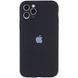 Чохол Silicone Case Full Camera Protective AA для Apple iPhone 12 Pro Black