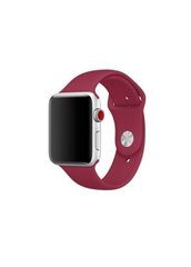 Ремінець Sport Band для Apple Watch 38 / 40mm силіконовий червоний спортивний size (s) ARM Series 6 5 4 3 2 1 Marsala фото