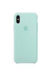 Чохол силіконовий soft-touch RCI Silicone case для iPhone Xs Max м'ятний Marine Green фото