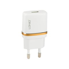 Мережевий зарядний пристрій LDNIO 1 порт USB 1A СЗУ біле White (DL-AC50) фото