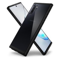 Чехол противоударный Spigen Original Ultra Hybrid для Samsung Galaxy Note 10 Plus черный ТПУ+стекло Matte Black фото