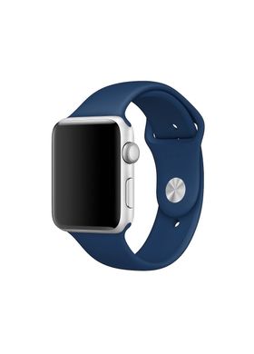 Ремінець Sport Band для Apple Watch 38 / 40mm силіконовий синій спортивний size (s) ARM Series 6 5 4 3 2 1 Blue Cobalt фото