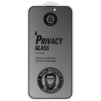 Захисне 2.5D скло Blueo Full Cover Anti-Peep для Apple iPhone 17 Pro/17/16 Pro фото