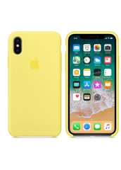 Чехол силиконовый soft-touch ARM Silicone case для iPhone X/Xs желтый Lemonade фото