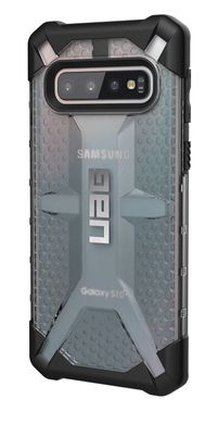 Чехол противоударный UAG Plasma для Samsung Galaxy S10 прозрачный ТПУ+пластик Ice фото