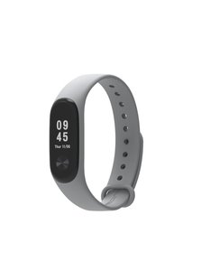 Ремінець для Xiaomi Mi Band 3/4 силіконовий сірий Gray фото