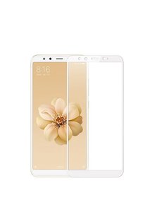 Защитное стекло 3D для Xiaomi Redmi 6X/mi A2 (white) фото