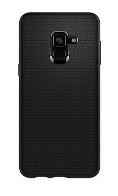 Чехол противоударный Spigen Original Liquid Air для Samsung Galaxy A8 (2018) черный ТПУ+пластик Matte Black фото