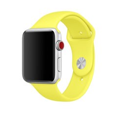 Ремінець Sport Band для Apple Watch 38 / 40mm силіконовий жовтий спортивний ARM Series 6 5 4 3 2 1 Flash фото