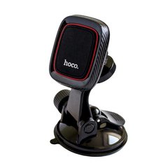 Автомобільний тримач для телефону Hoco CA28 чорний Black фото