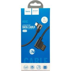 Кабель Micro-USB to USB Hoco U37 1,2 метра чорний Black фото