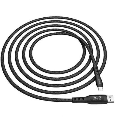 USB Cable Hoco S6 Sentinel Type-C Black 1m (with display) фото
