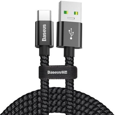 Кабель USB to USB Type-C Baseus (CATKC-A01) 1 метр чорний Black фото
