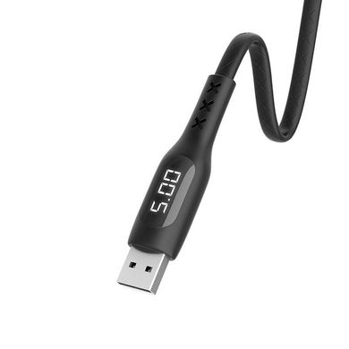 USB Cable Hoco S6 Sentinel Type-C Black 1m (with display) фото