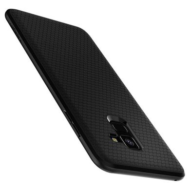 Чохол протиударний Spigen Original Liquid Air для Samsung Galaxy A8 (2018) чорний ТПУ + пластик Matte Black фото