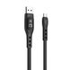 USB Cable Hoco S6 Sentinel Type-C Black 1m (with display)