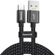 USB Cable Baseus Double Fast Charging Type-C (CATKC-A01) Black 1m