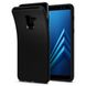 Чохол протиударний Spigen Original Liquid Air для Samsung Galaxy A8 (2018) чорний ТПУ + пластик Matte Black