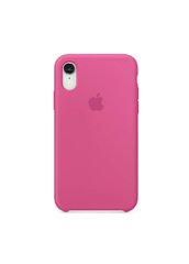 Чохол силіконовий soft-touch Apple Silicone case для iPhone Xr рожевий Dragon Fruit фото