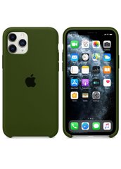 Чохол силіконовий soft-touch RCI Silicone Case для iPhone 11 Pro Max зелений Army Green фото