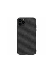 Чехол защитный Nillkin Synthetic Fiber Case для iPhone 11 Pro Max черный ТПУ+пластик Black фото