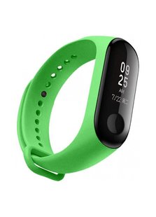 Ремінець для Xiaomi Mi Band 3/4 силіконовий зелений Lake Green фото