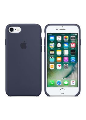 Чохол силіконовий soft-touch Apple Silicone Case для iPhone 7/8 / SE (2020) синій Midnight Blue фото