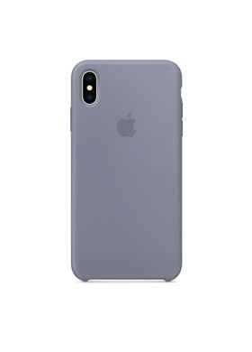 Чохол силіконовий soft-touch Apple Silicone case для iPhone Xs Max сірий Lavender Gray фото