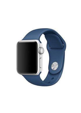 Ремінець Sport Band для Apple Watch 38 / 40mm силіконовий синій спортивний ARM Series 6 5 4 3 2 1 Turquoise Blue фото