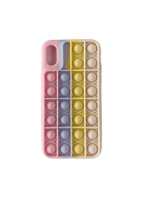 Чехол силиконовый Pop-it Case для iPhone X/Xs розовый Pink фото