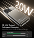 Портативное ЗУ Choetech PD 20W 5000 mAh Ultra-Thin Magnetic Power Bank Black