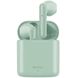 Навушники бездротові вкладиші Baseus W09 Bluetooth з мікрофоном зелені Green