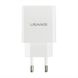 Мережевий зарядний пристрій Usams US-CC040 LED 2 порту USB швидка зарядка 2.2A СЗУ біле White