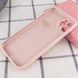 Чехол Silicone Case Full Camera Protective (AA) для Apple iPhone 12 Pro (Розовый / Chalk Pink)