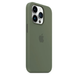 Чехол Silicone Case with Magsafe для iPhone 14 Pro Max Olive AAA