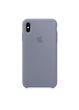 Чохол силіконовий soft-touch Apple Silicone case для iPhone Xs Max сірий Lavender Gray фото