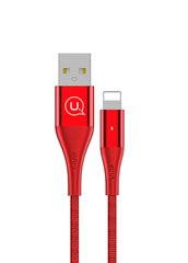 Кабель Lightning to USB Usams U4 1,2 метра Red (US-SJ207) фото